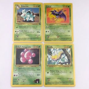 Pokemon Vintage Card Grass Type Lot A